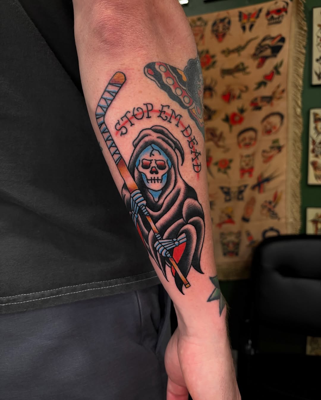 Tattoo by @mobunniemoproblems — american_traditional, illustrative