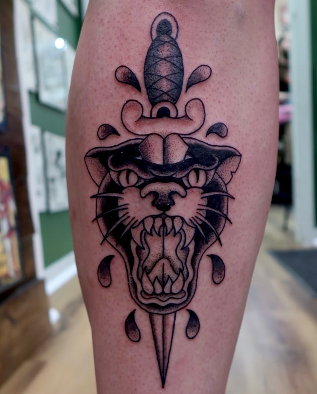 Tattoo by @mobunniemoproblems — american_traditional, illustrative