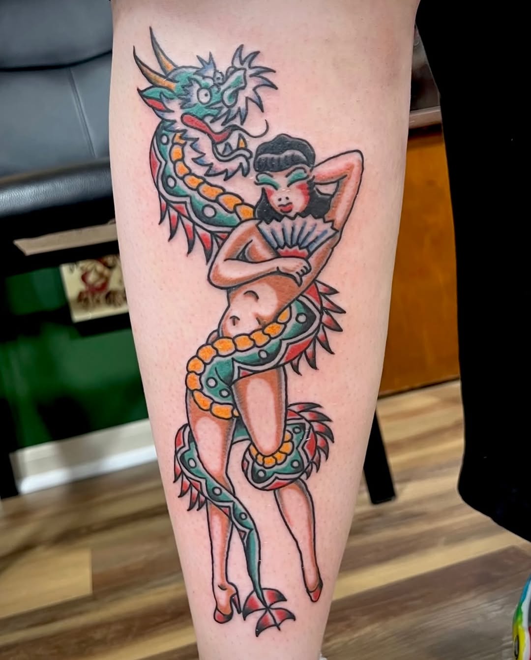 Tattoo by @mobunniemoproblems — american_traditional, illustrative