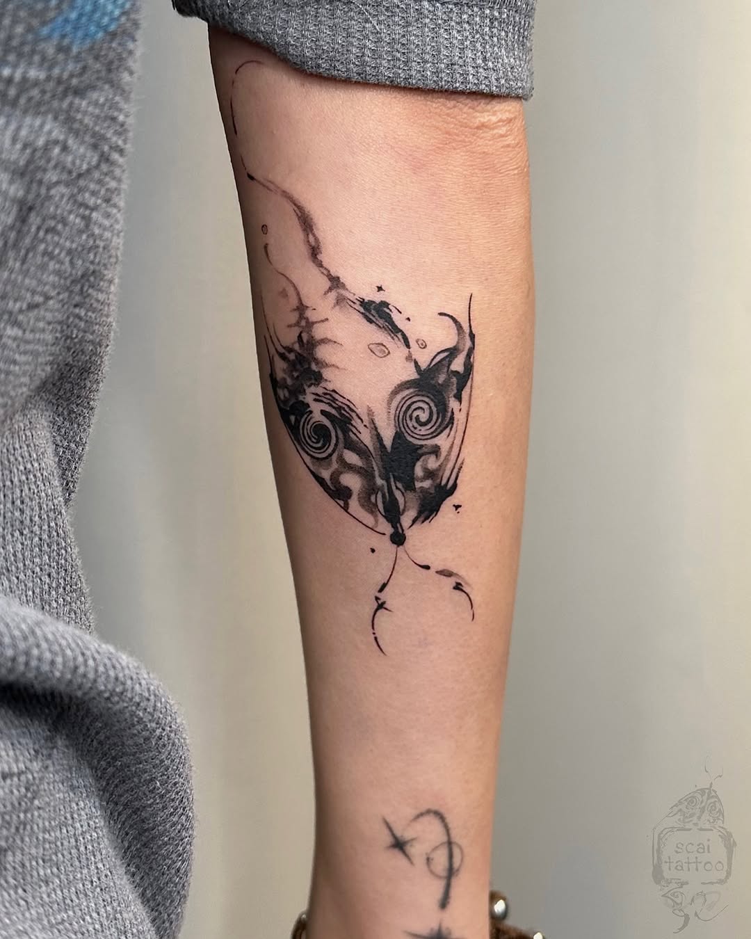 Tattoo by @scaitattoo โ black_and_grey, illustrative
