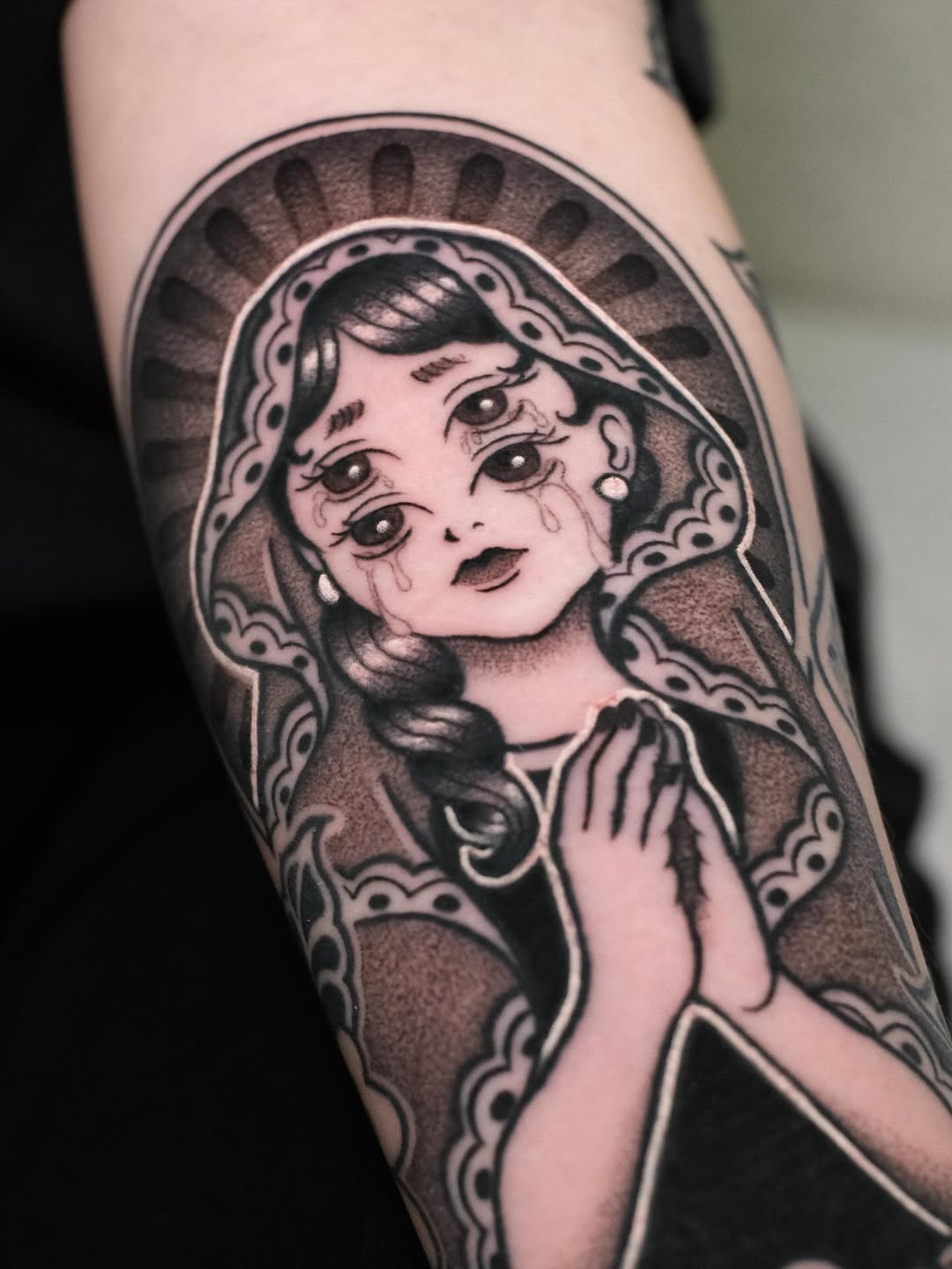 Tattoo by @miyookstattoo — illustrative, dark_realism