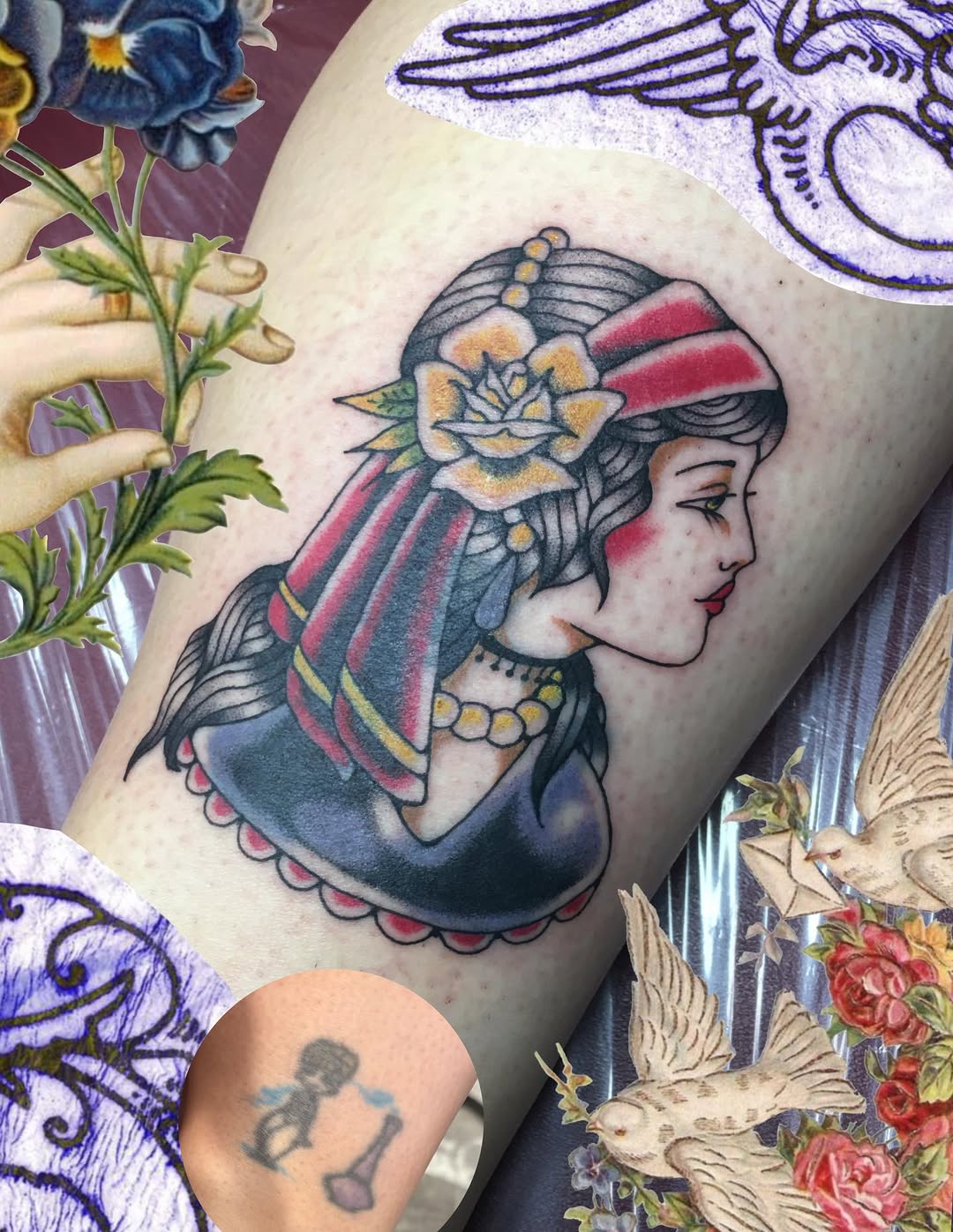 Tattoo by @abbeytat — american_traditional, illustrative