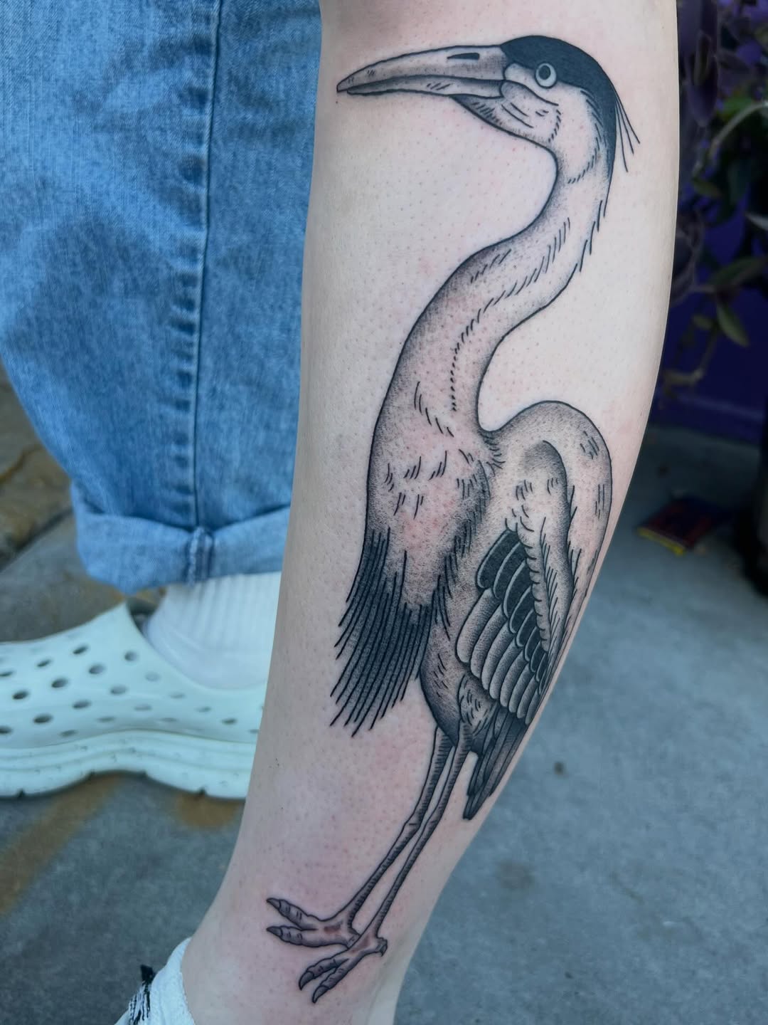 Tattoo by @clotato.chips — black_and_grey, dotwork