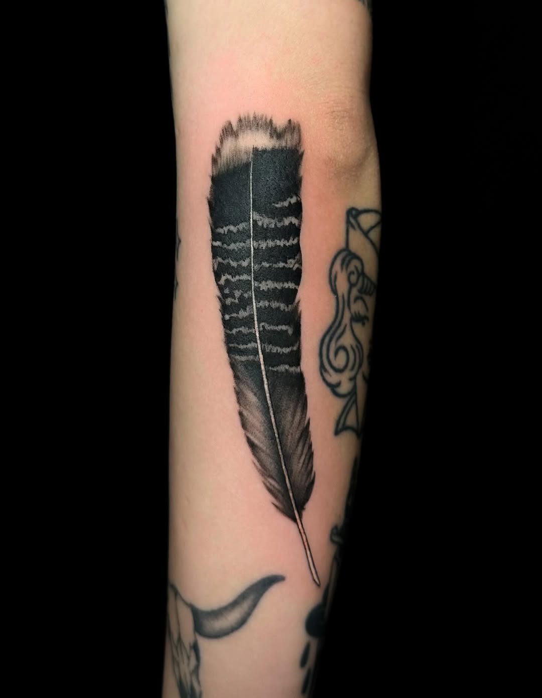 Tattoo by @gabbytolley_ink — black_and_grey, realism