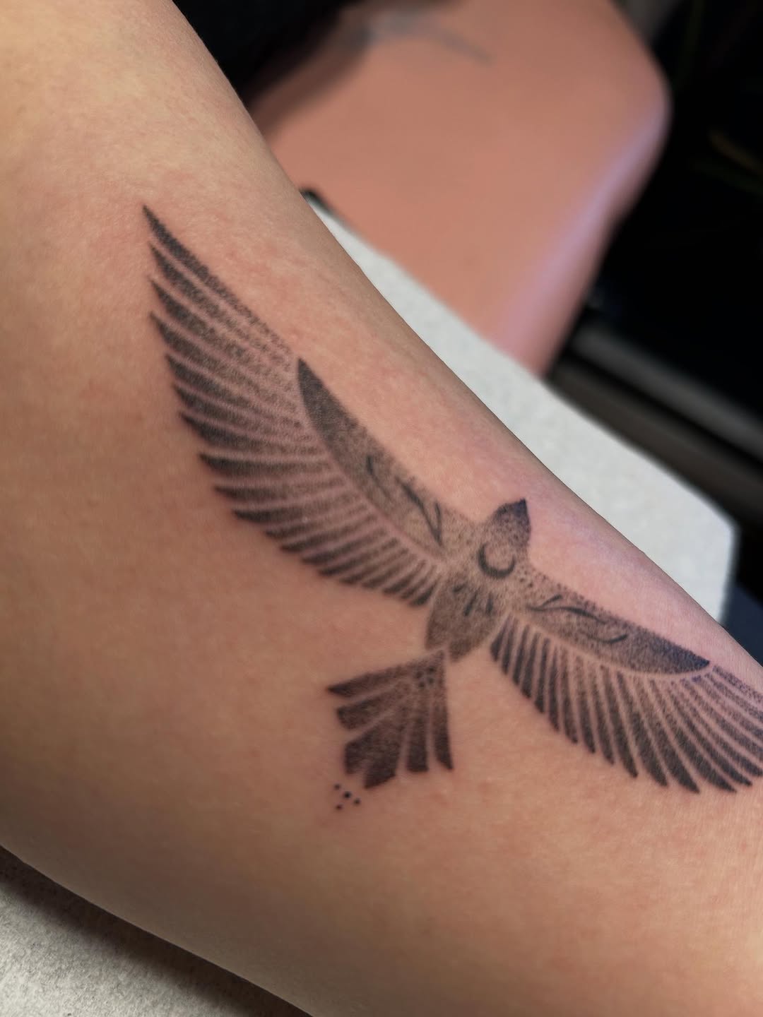 Tattoo by @douceliigne — dotwork, fine_line