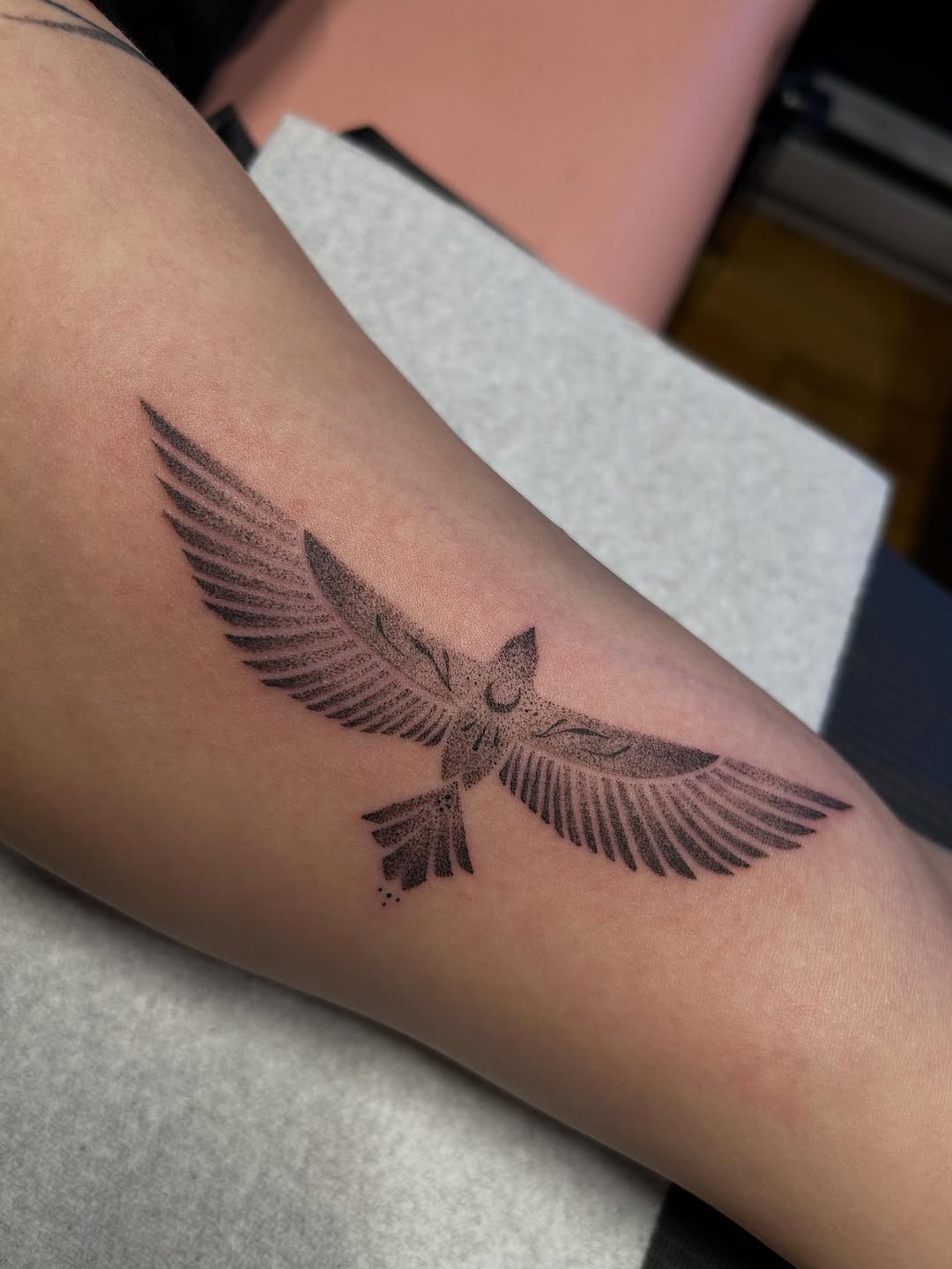 Tattoo by @douceliigne — dotwork, fine_line