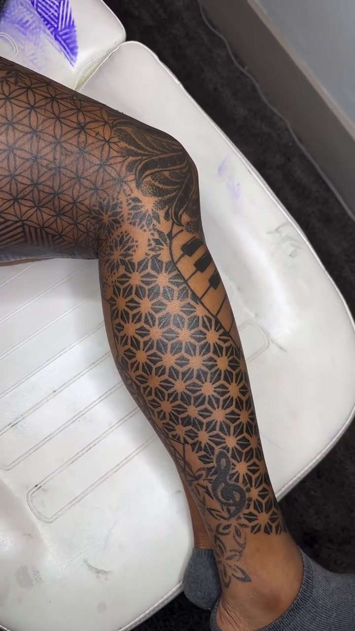 Tattoo by @klr.ink — geometric, blackwork