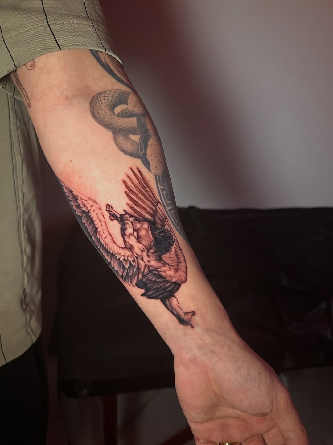 Tattoo by @dennisalejandrotattoos โ realism, black_and_grey