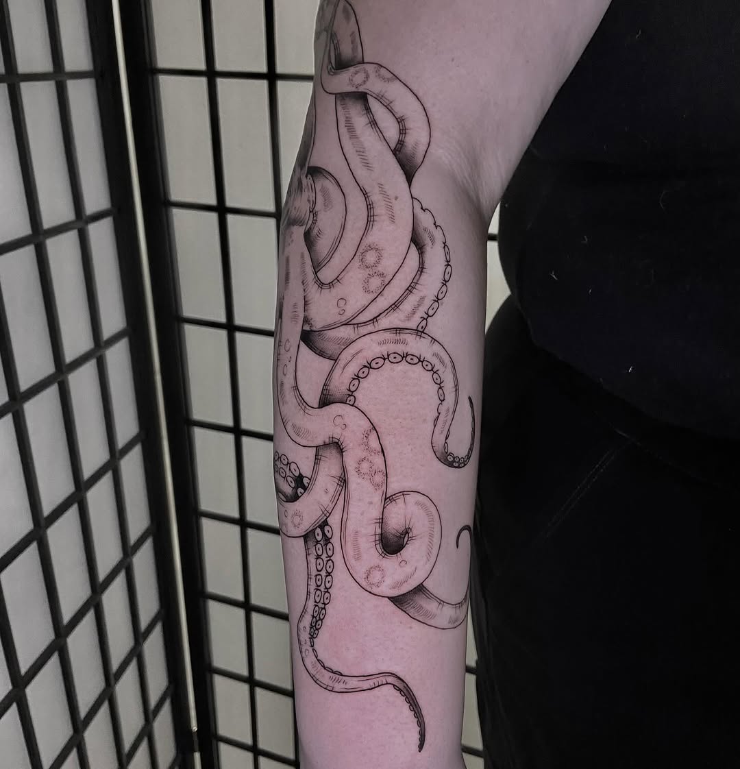 Tattoo by @tattoosbylibbey — black_and_grey