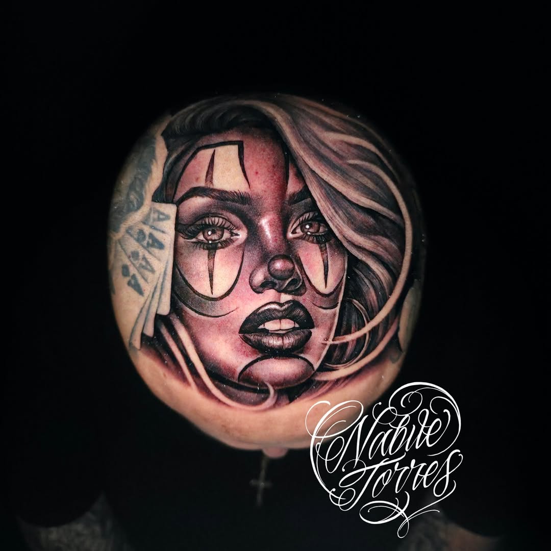 Tattoo by @nabiletorrestattoo — chicano, realism