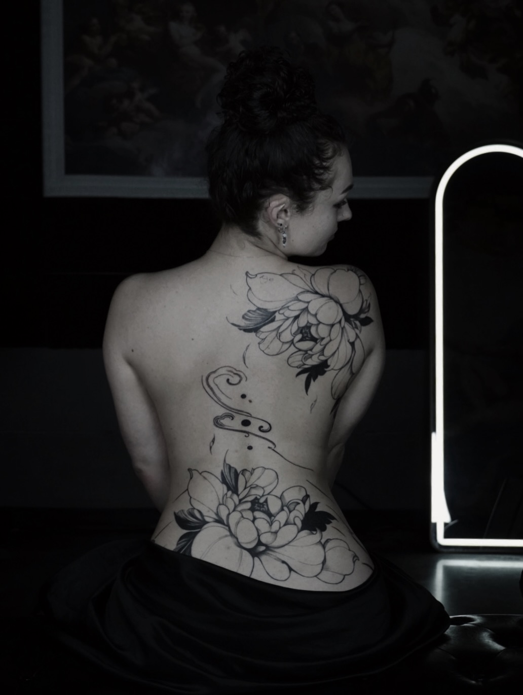 Tattoo by @alanis.ink — black_and_grey, fine_line