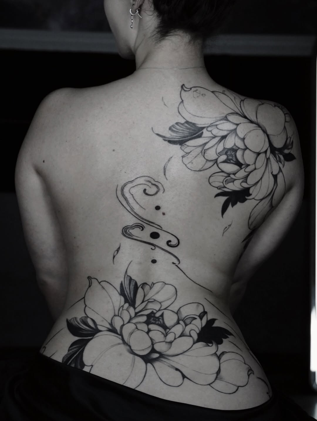 Tattoo by @alanis.ink — japanese_irezumi, black_and_grey