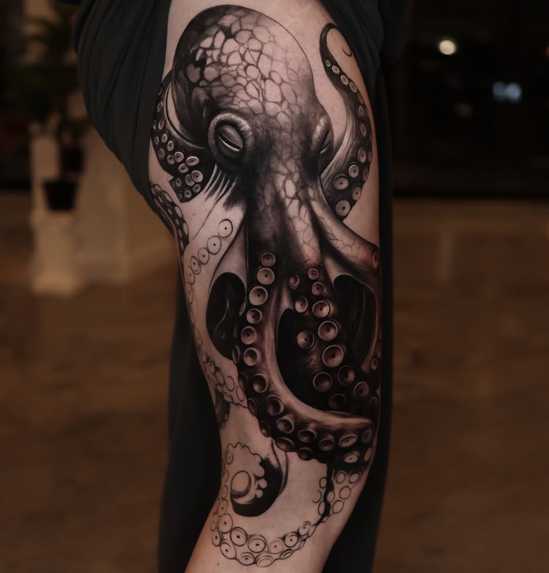 Tattoo by @steven1nk — realism, black_and_grey