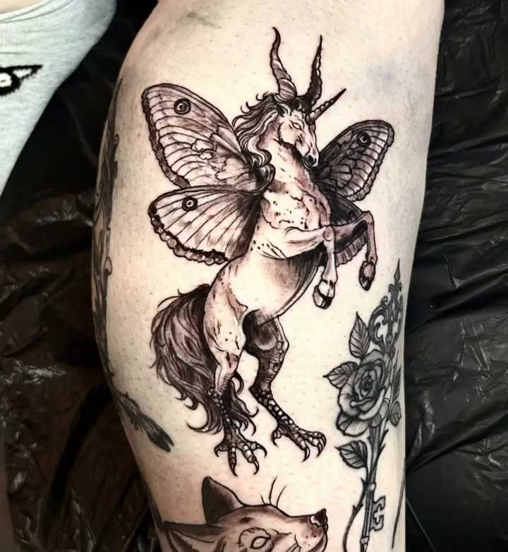 Tattoo by @tolo_tattoos — dark_realism, illustrative