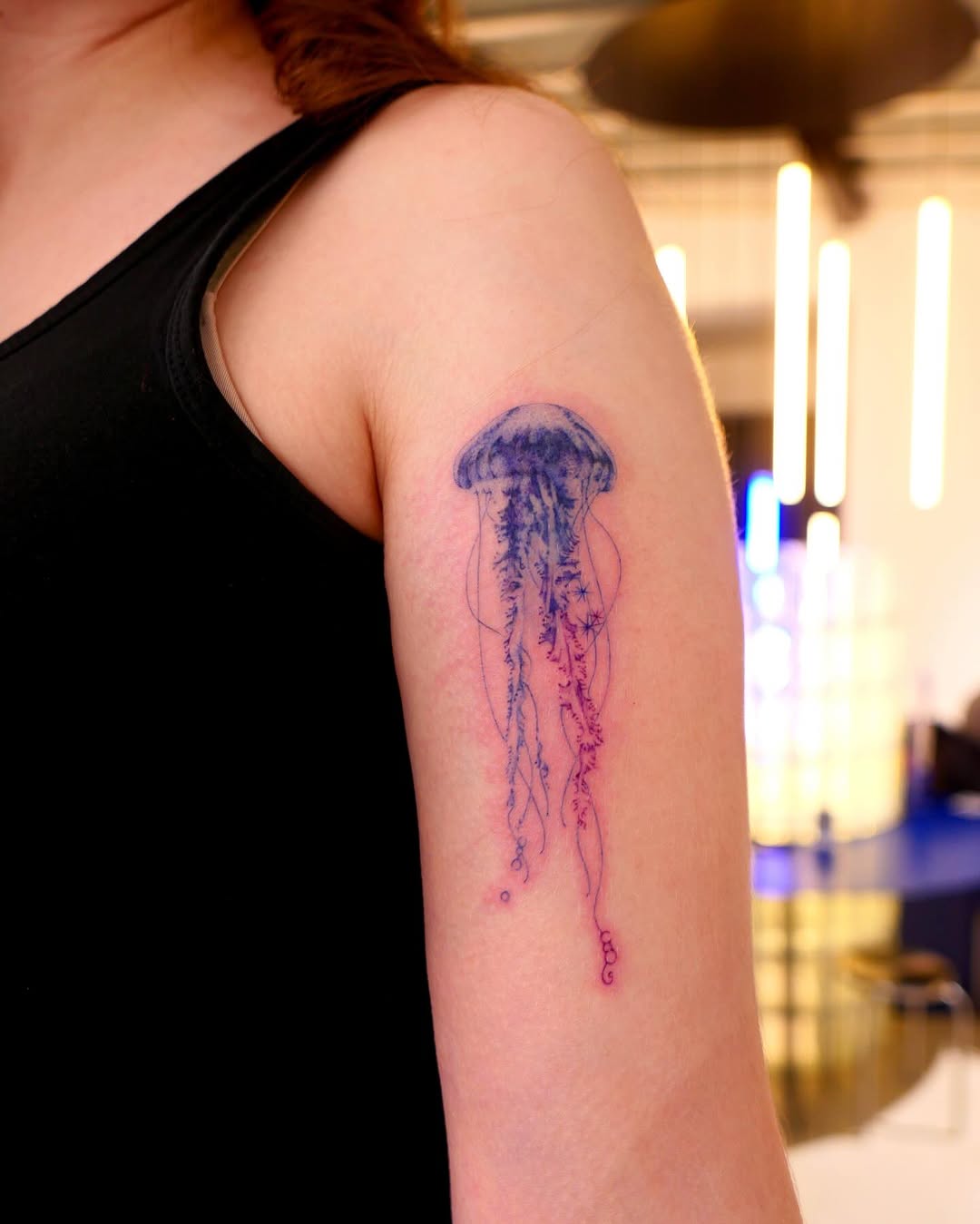 Tattoo by @dowha.tt — fine_line, black_and_grey