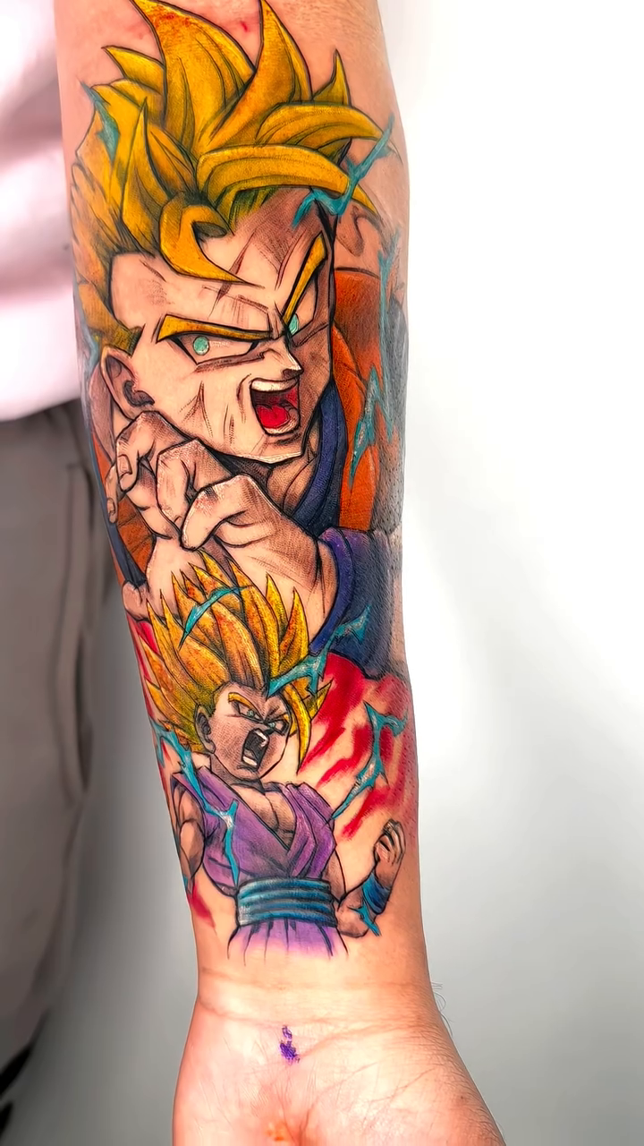 Tattoo by @grin_nyc — anime