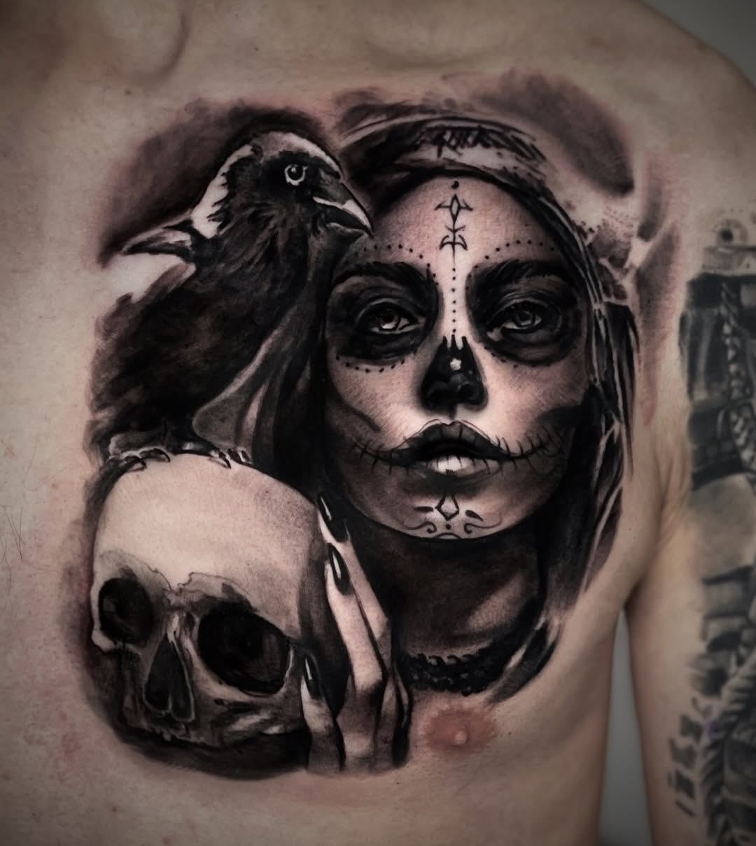 Tattoo by @sim_camillonitattoos โ realism, black_and_grey