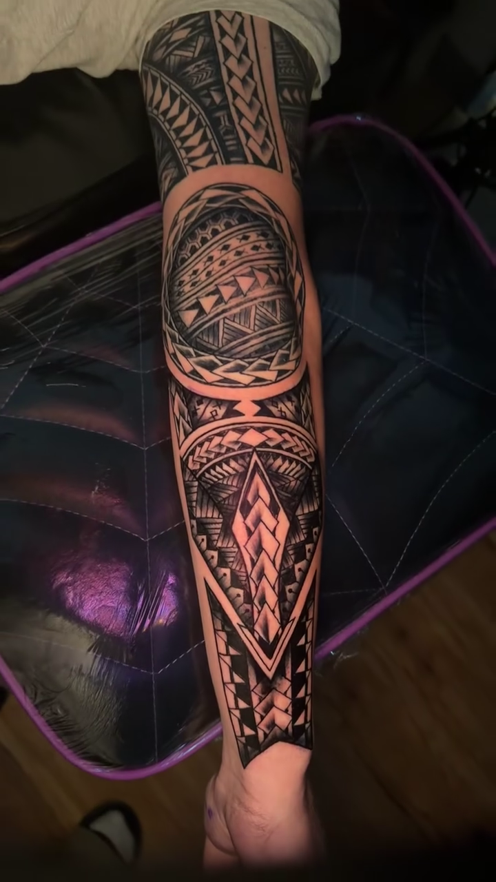 Tattoo by @shawn.davies.9659 — tribal, blackwork