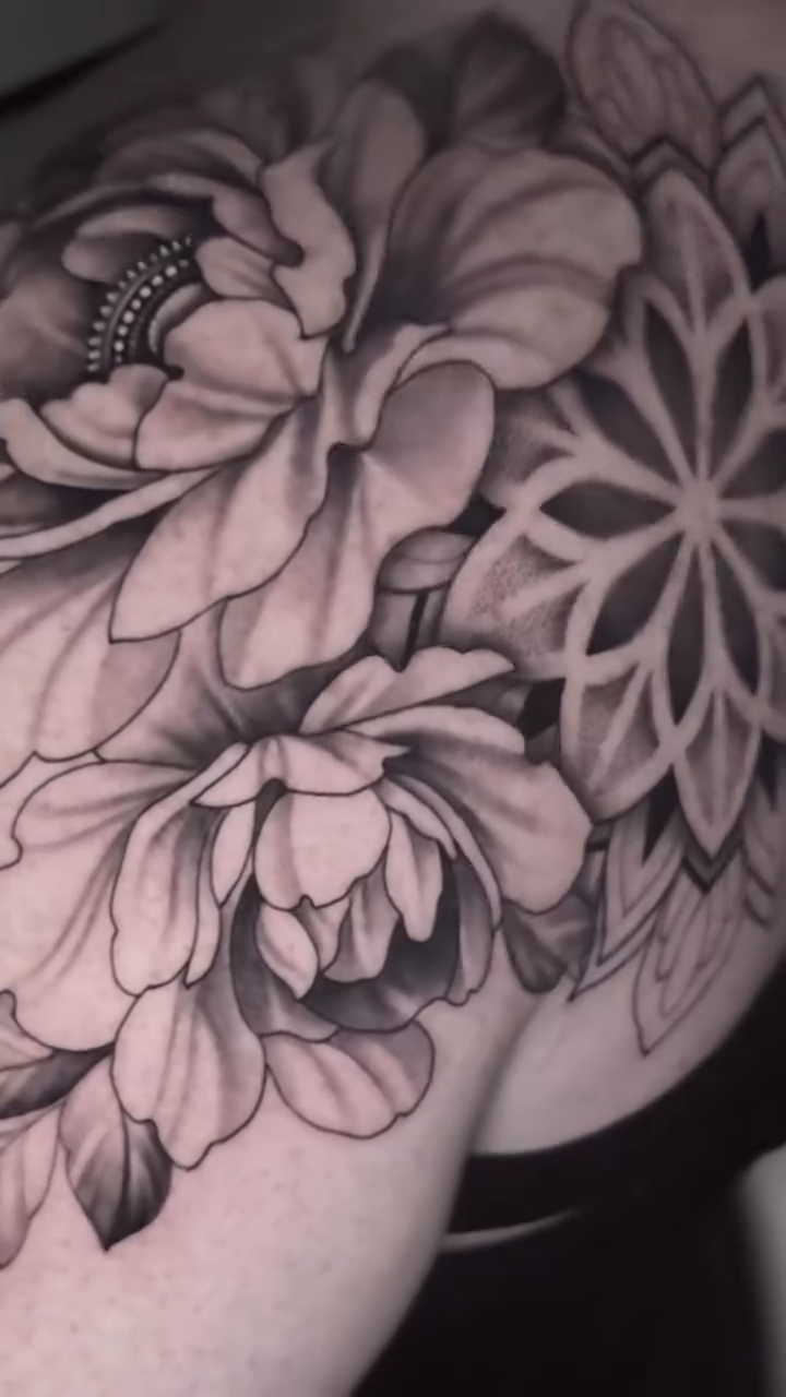 Tattoo by @kambria.tattoo — black_and_grey, ornamental