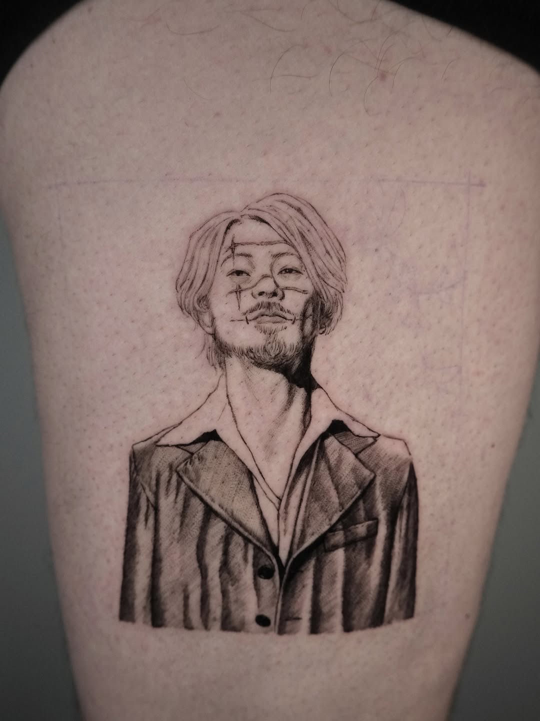 Tattoo by @hanakaki_tattoos โ black_and_grey