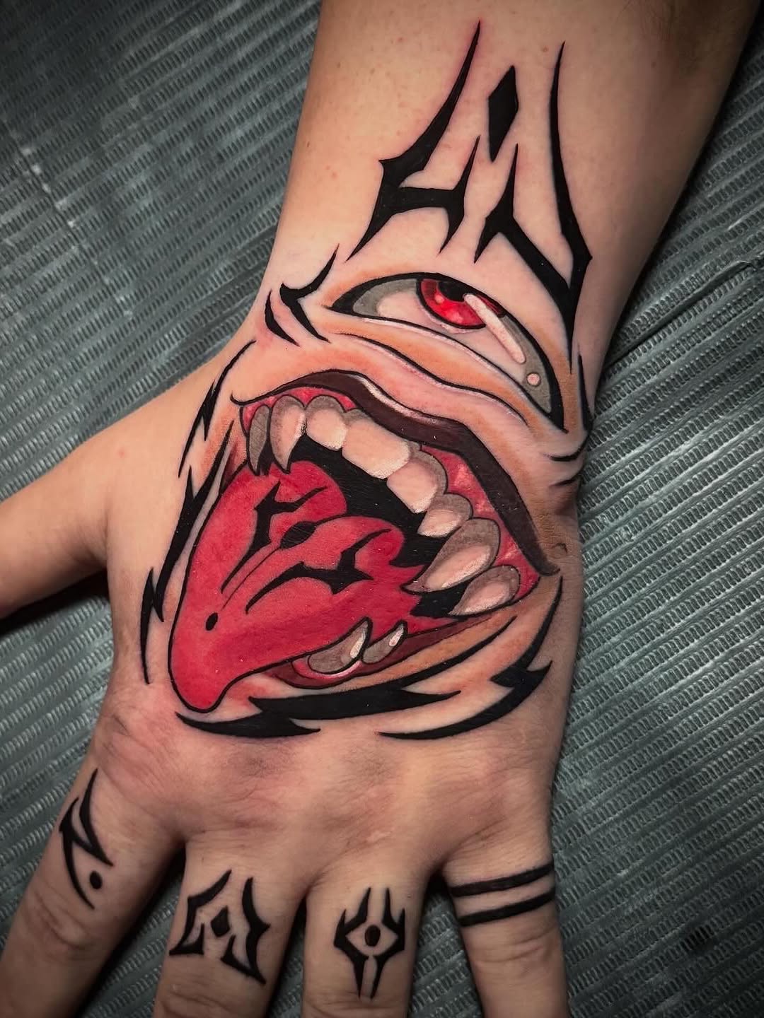 Tattoo by @redarrowcollective โ illustrative, blackwork