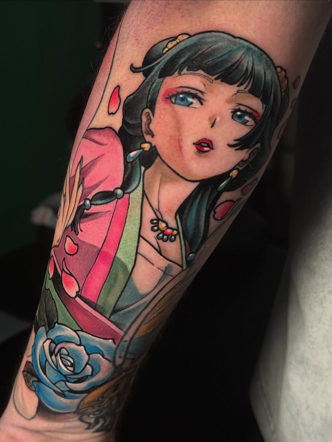 Tattoo by @redarrowcollective โ anime, illustrative