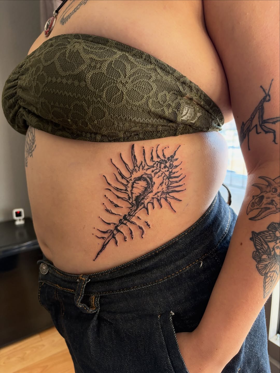 Tattoo by @tacat217 — blackwork