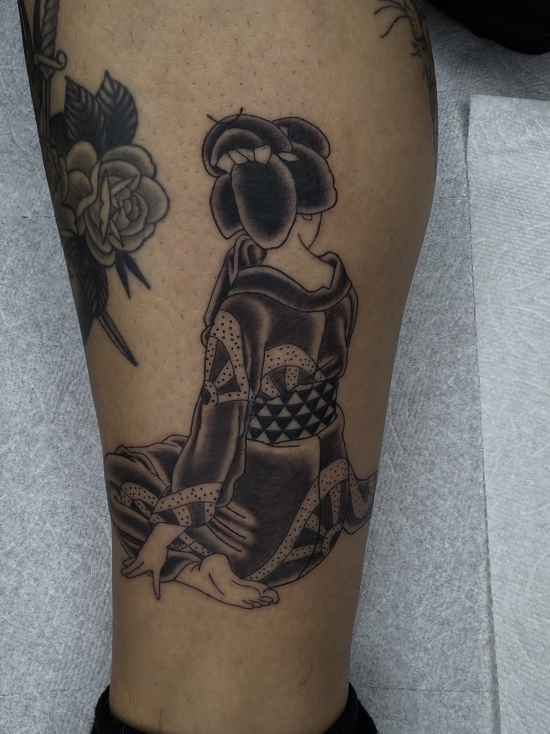 Tattoo by @____katie.gray โ japanese_irezumi, black_and_grey