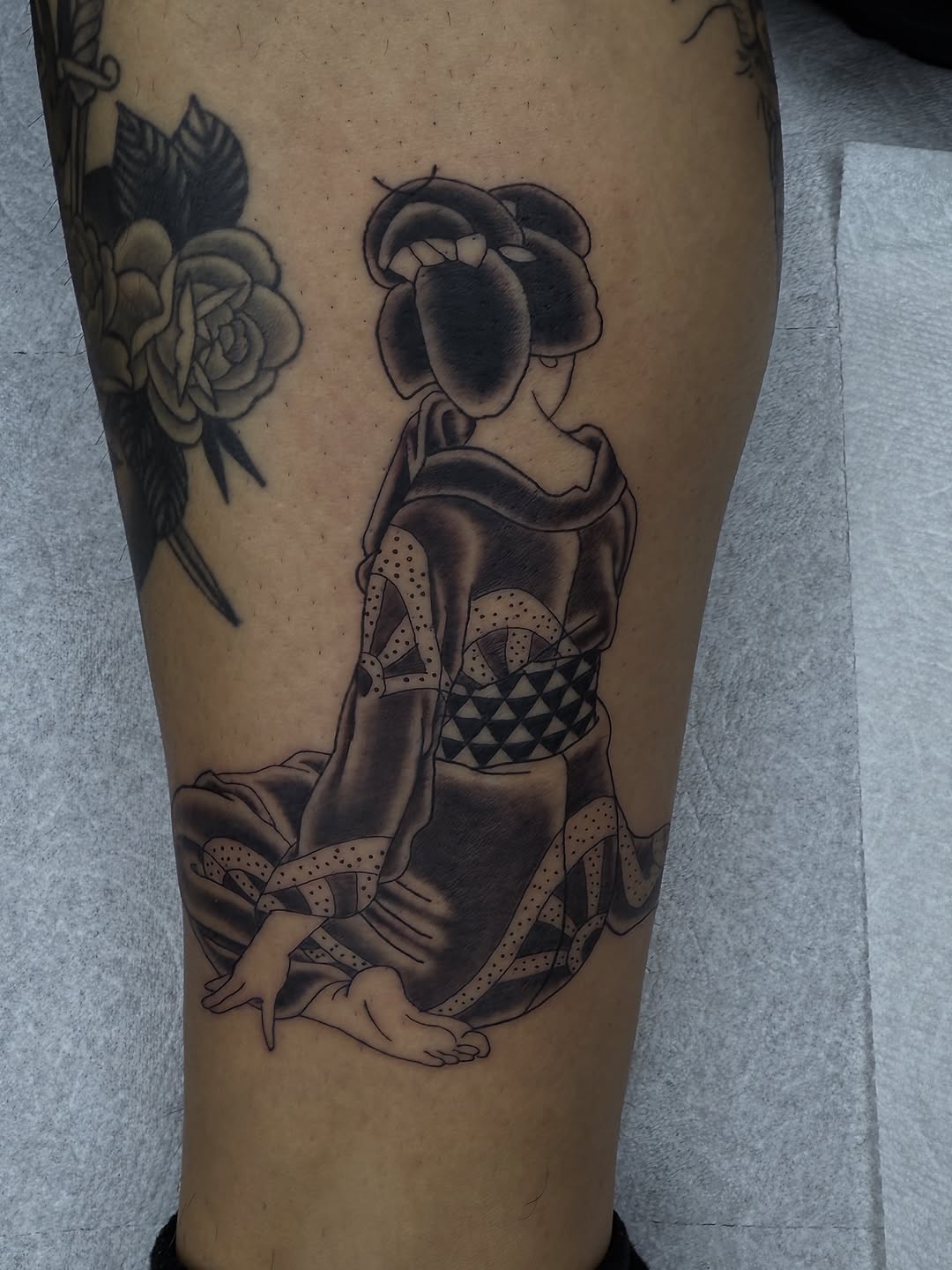 Tattoo by @____katie.gray โ japanese_irezumi, black_and_grey