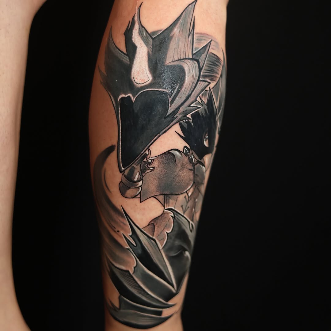Tattoo by @storm_tattooart — illustrative, black_and_grey