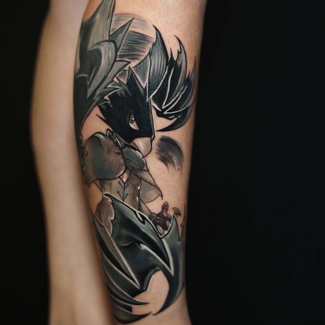 Tattoo by @storm_tattooart — illustrative, anime