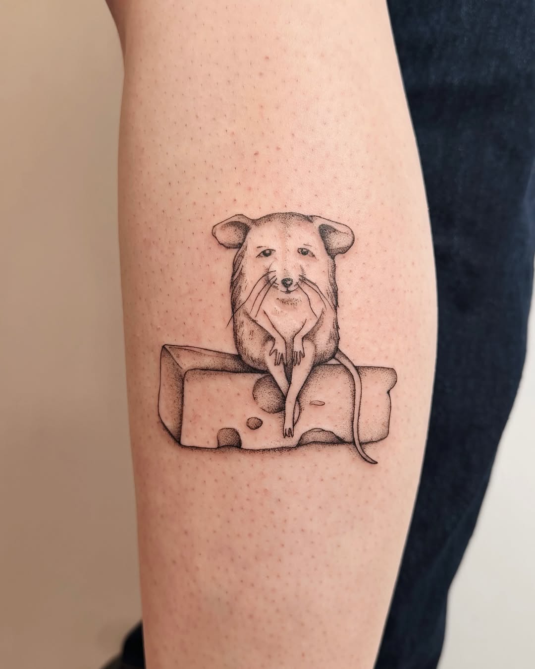 Tattoo by @fennec.fox.tats — illustrative, dotwork