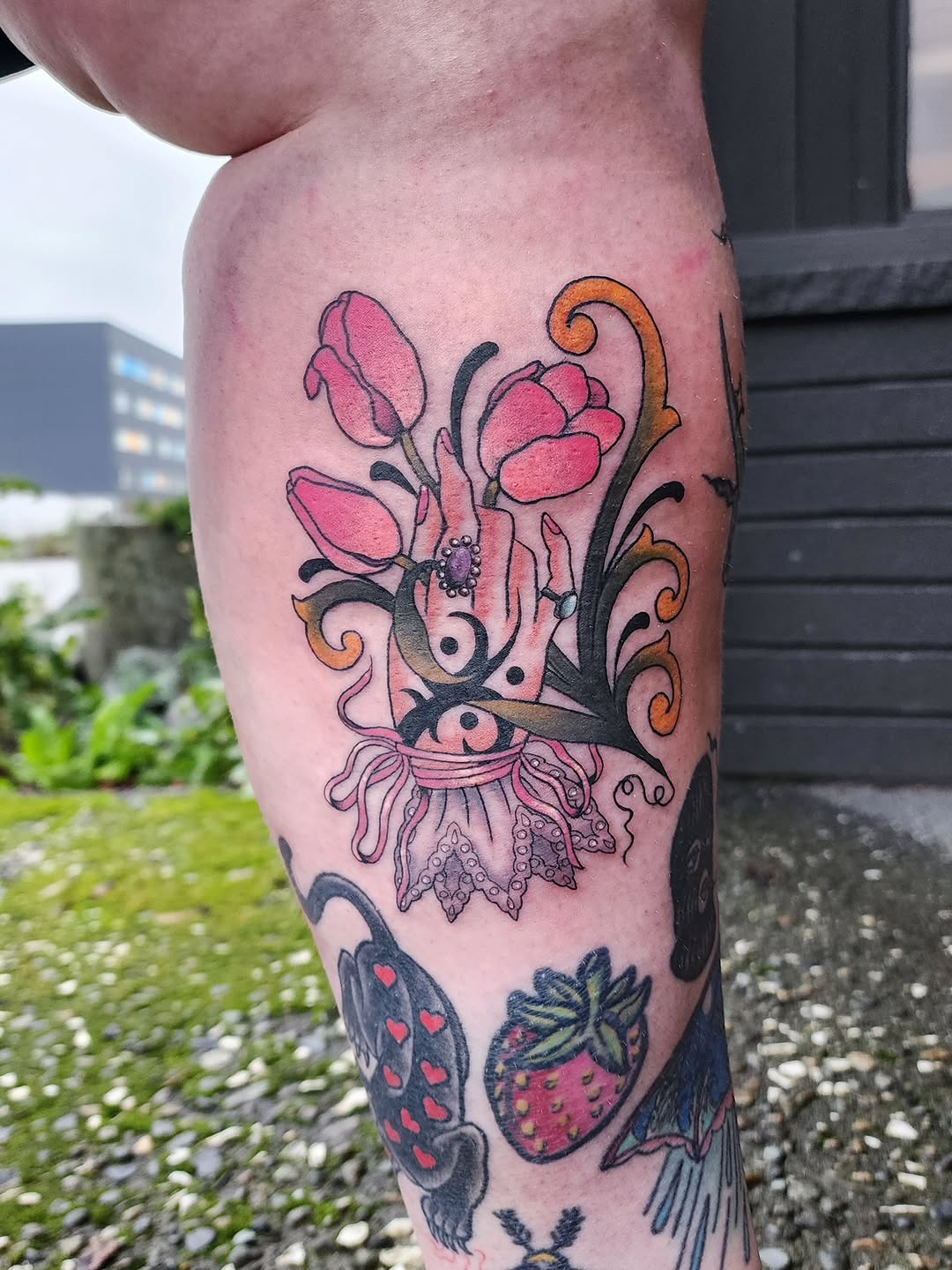 Tattoo by @kaylaalyak__ — illustrative, new_school