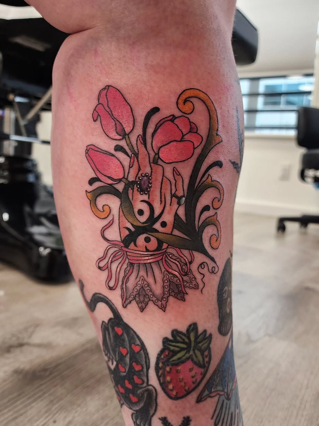 Tattoo by @kaylaalyak__ — illustrative, ornamental