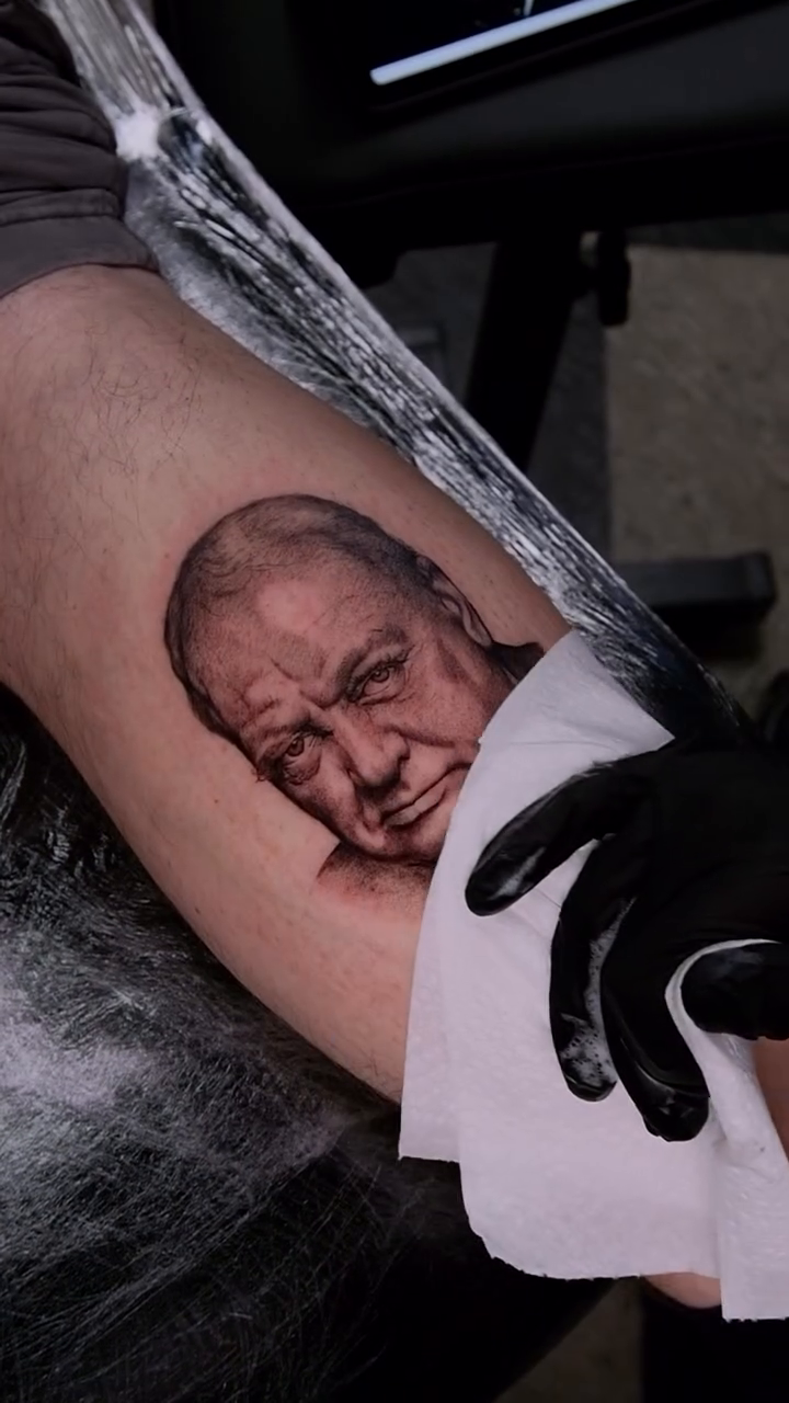 Tattoo by @aliceholdcrofttattoo — realism, black_and_grey