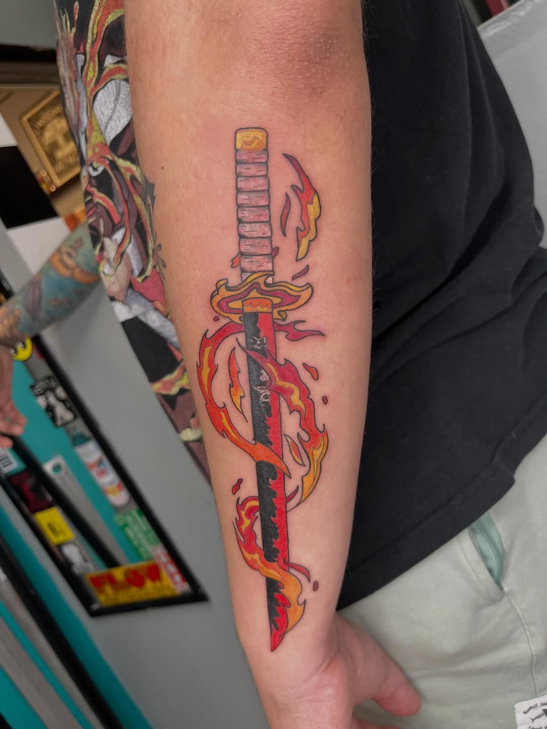 Tattoo by @syfer.tattoo β anime, new_school