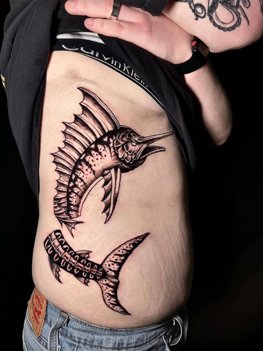 Tattoo by @kenzietattoos — black_and_grey, illustrative