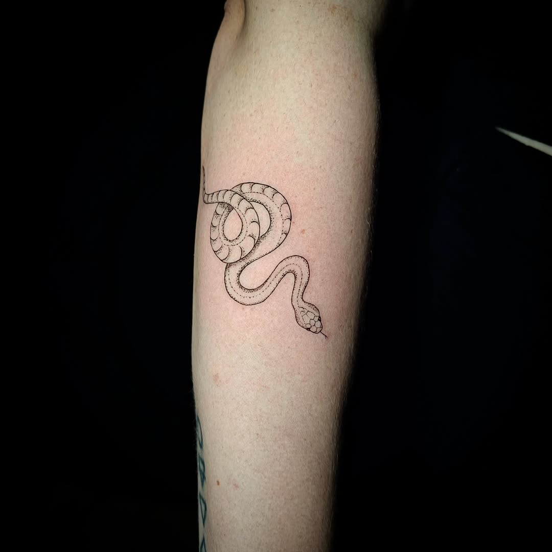 Tattoo by @shar_ific — fine_line, dotwork