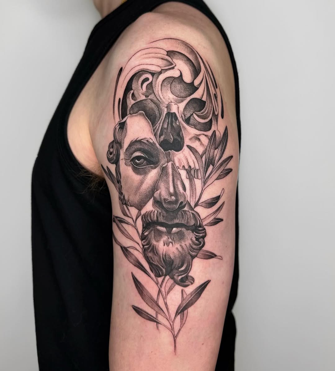 Tattoo by @alyssavart — black_and_grey, realism