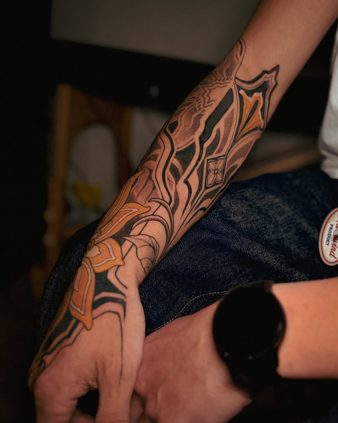 Tattoo by @marytattooing — black_and_grey, ornamental