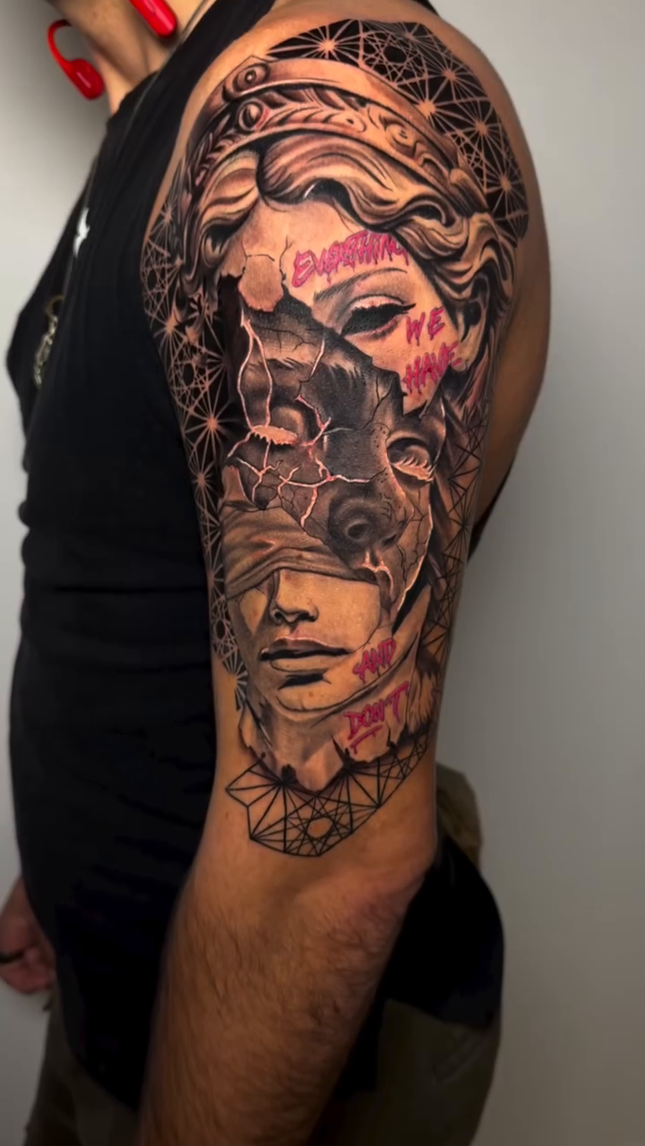 Tattoo by @kodi_tattoo — black_and_grey, realism