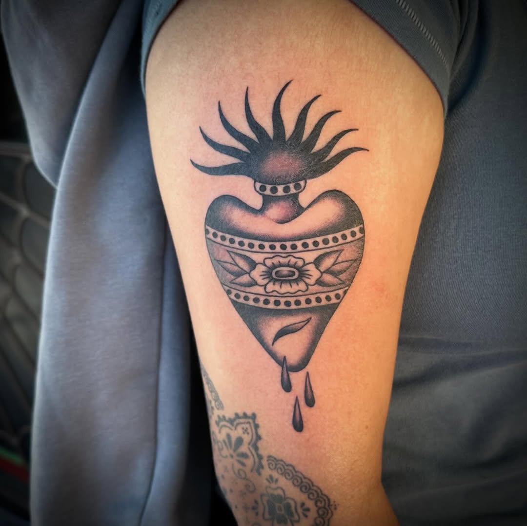 Tattoo by @jritchtattoo — black_and_grey, illustrative
