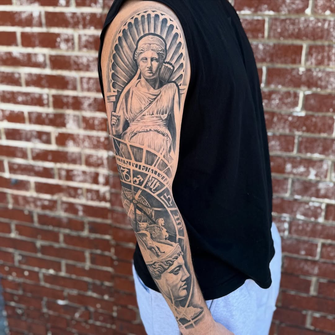 Tattoo by @jeremiahtattoos — realism, black_and_grey
