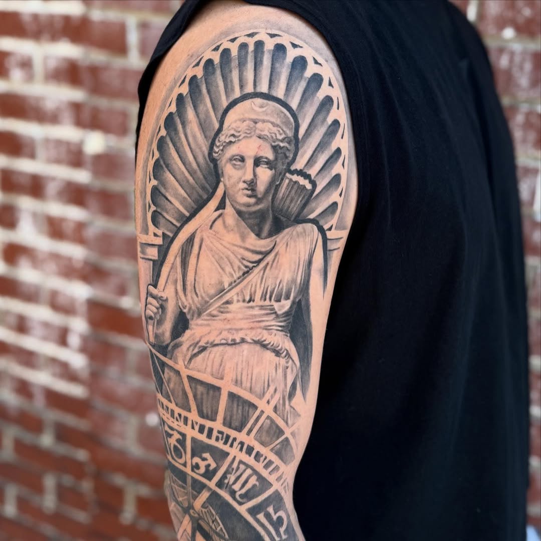 Tattoo by @jeremiahtattoos — black_and_grey, realism