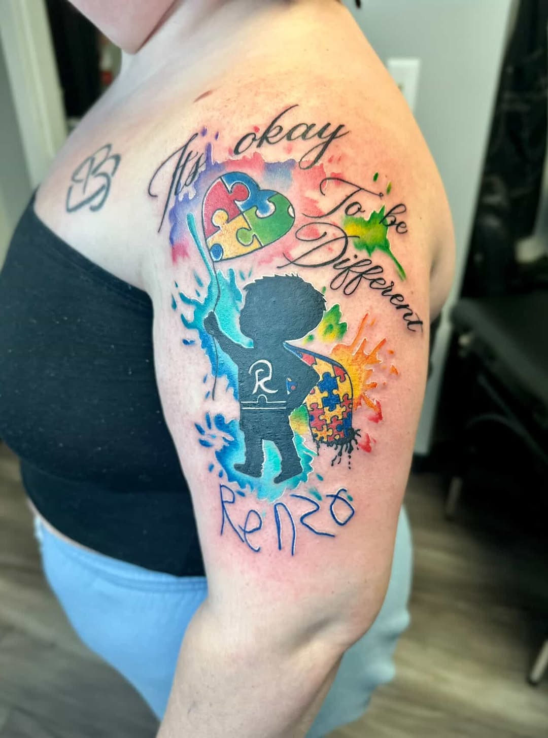 Tattoo by @sk88pierce — watercolor