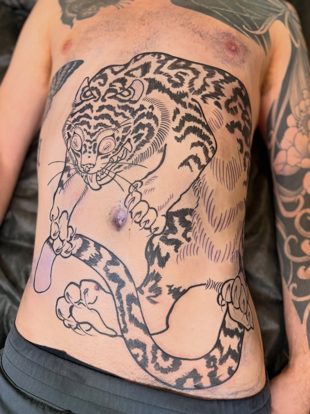 Tattoo by @morgan_tattoos — japanese_irezumi, blackwork