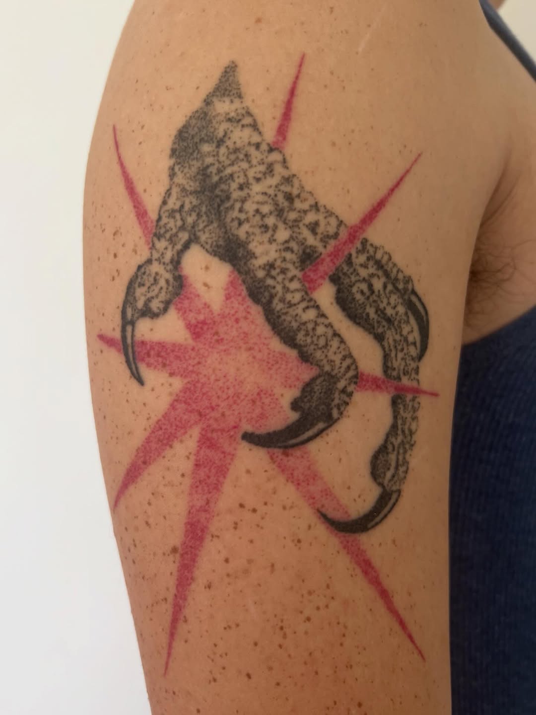 Tattoo by @soreoptimist — dotwork