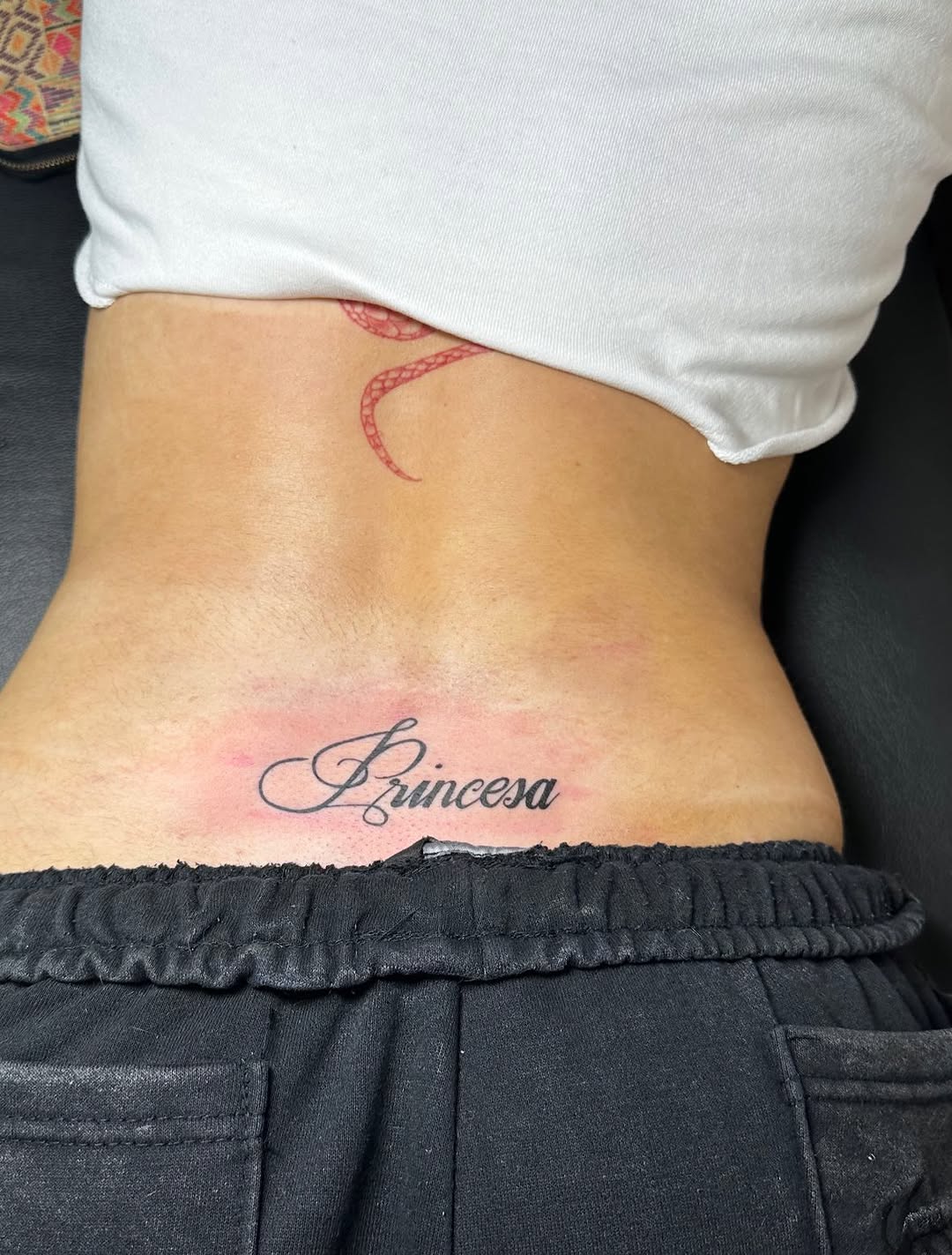 Tattoo by @lupita_inkk — lettering_script, fine_line