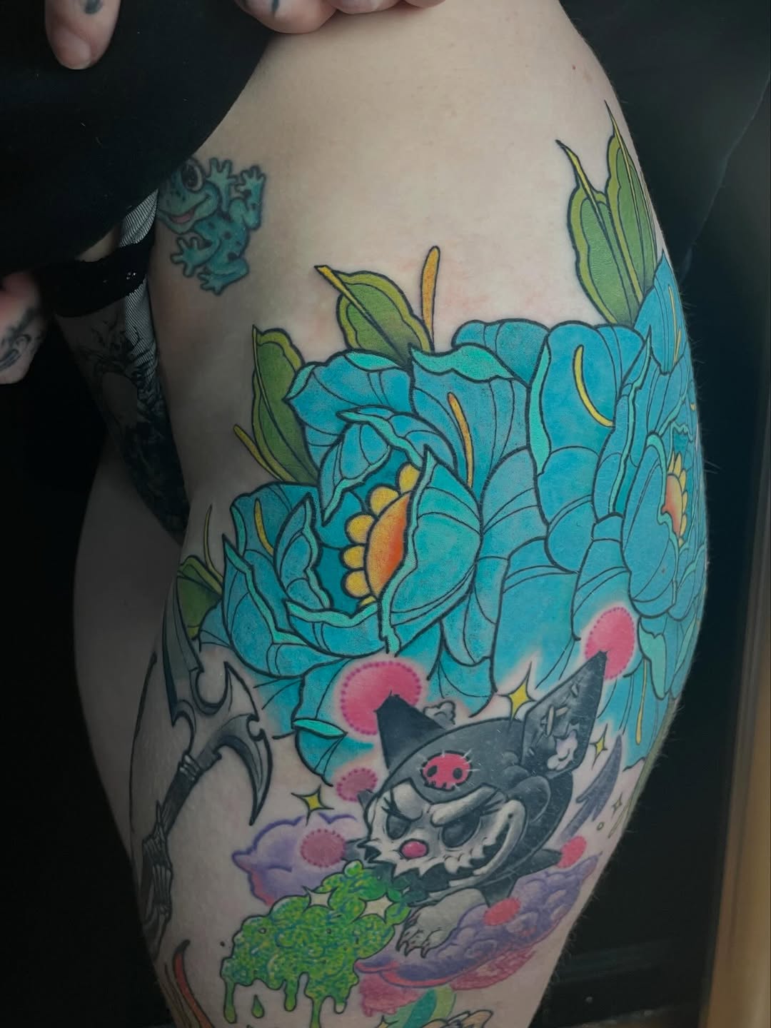 Tattoo by @thekaityfacetattoos — new_school, anime