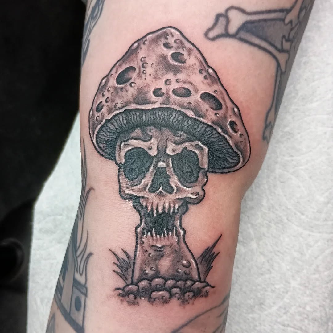 Tattoo by @mister_perks — dark_realism, black_and_grey